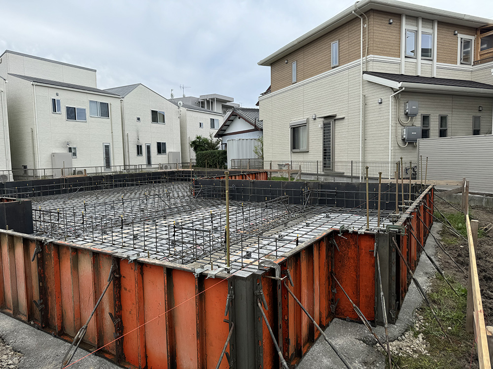 浜松市中央区大蒲町H様邸　基礎配筋検査！