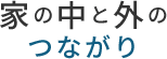 家の中と外のつながり