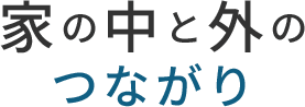 家の中と外のつながり